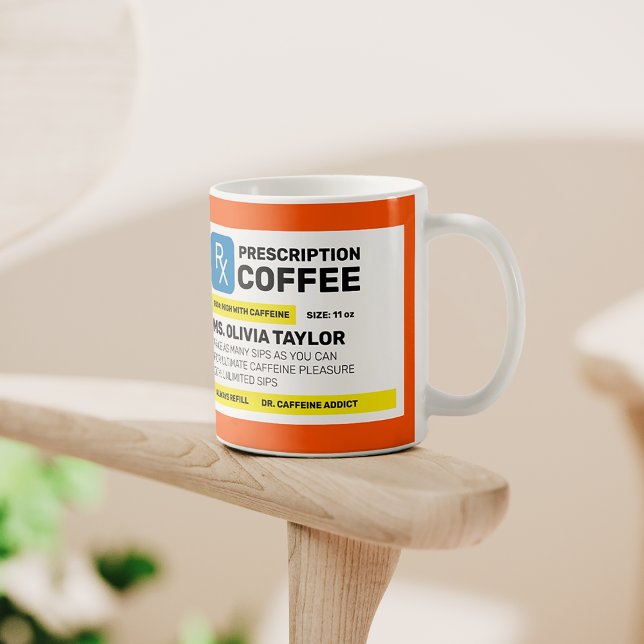 Mug Ordonnance drôle personnalisée à 100 % (Créateur téléchargé)