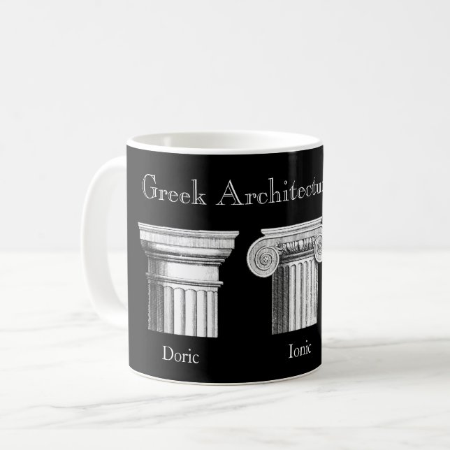 Mug Ordres architecturaux grecs : Capitales de colonne (Devant gauche)