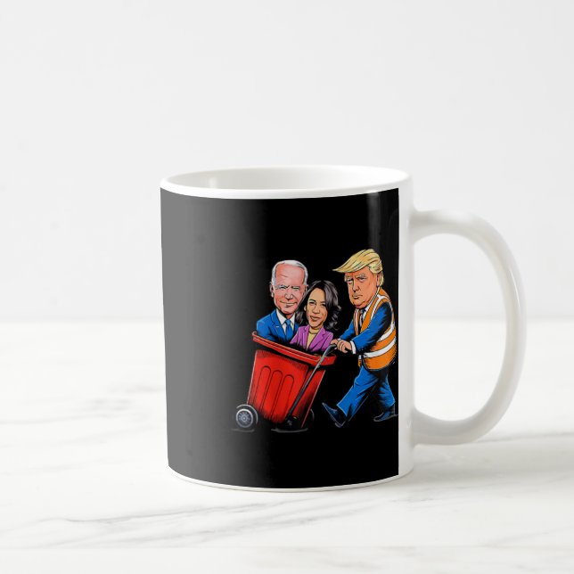 Mug Ordures Pour Trump 2024 Drôle Temps De Sortir Garb (Droite)