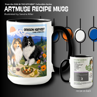 Mug OREGON HARVEST - Sheltie - Recette de musée d'art