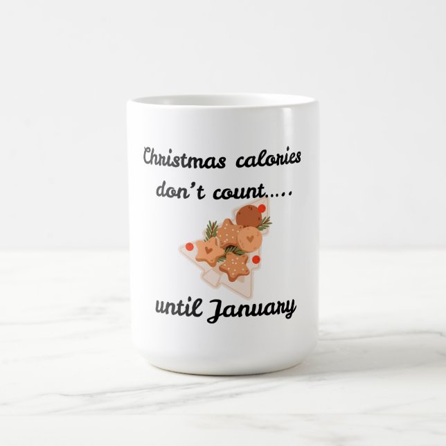 Mug Oreiller blanc en coton de Noël sarcastique (Centre)