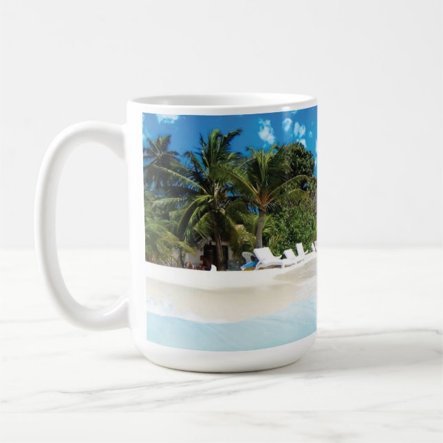 Mug Oreiller Exotique Plage (Gauche)