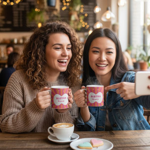 Mug Oreiller personnalisé « Besties » en soleil – Em
