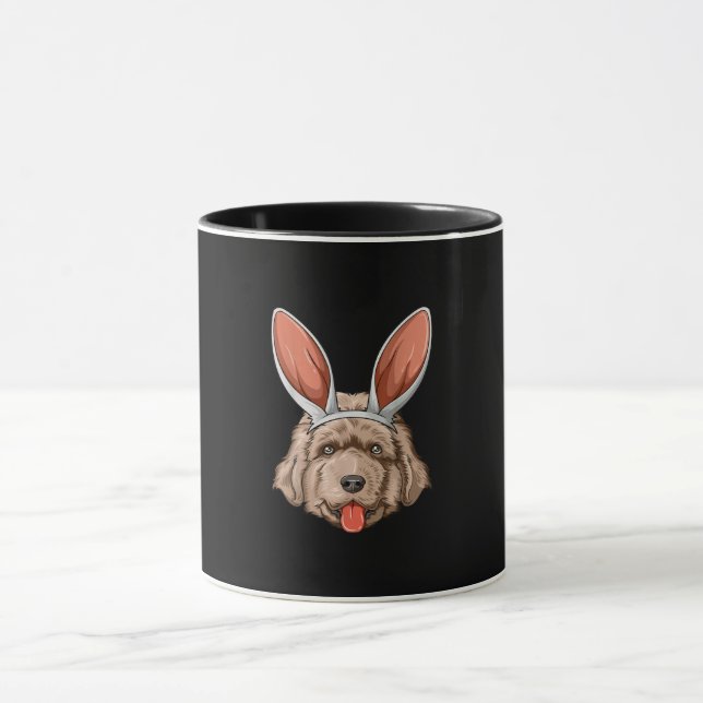 Mug Oreilles de lapin de pâques de Newfie | cadeau de  (Centre)