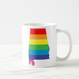Mug orgueil de l'alabama. rayé.