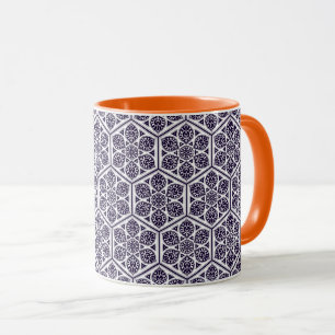 Mug Oriental Bleu Blanc Ottoman Tracery Art