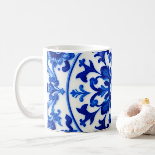 Mug Oriental encre bleue (Avec donut)