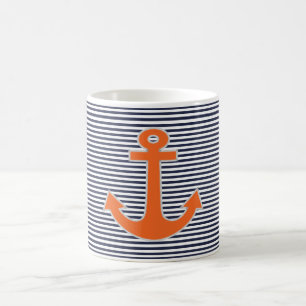 Mug Original Embroidery Anchor Capitaine Nautical