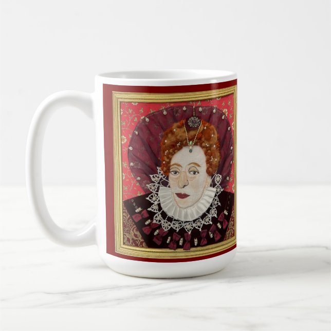 Mug Original portrait of Elizabeth 1st. (Gauche)