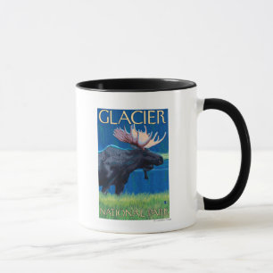 Mug Orignaux la nuit - parc national de glacier, la TA