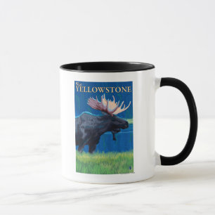 Mug Orignaux la nuit - Yellowstone occidental, Montana