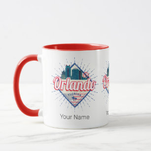 Mug Orlando Florida États-Unis Skyline Vintage USA