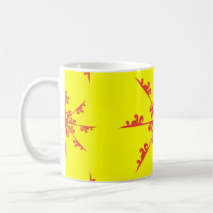 Mug Ornament Swirl Motif vintage illustration abstrait