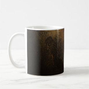Mug 🖤 Ornamental Dark Gold Pattern - Luxurious & Intr