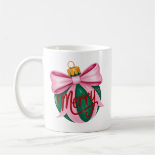 Mug Ornement à coup de pinceau Prépa Noël Coquette Noë