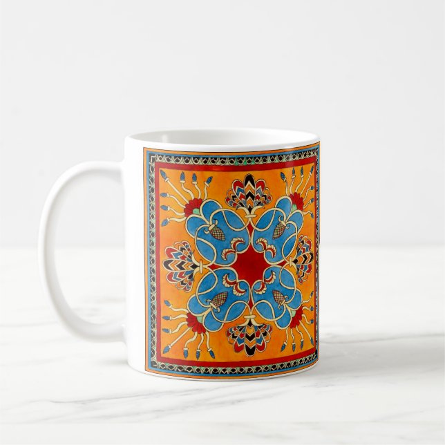 Mug Ornement assyrien vintage (Gauche)