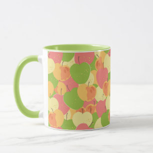 Mug Ornement avec des pommes