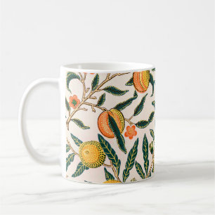 Mug Ornement blanc de la grenade à fruits William Mor