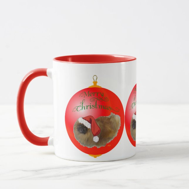 Mug Ornement de Noël Pékinois (Gauche)