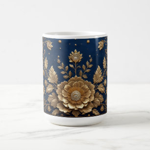 Mug Ornement floral doré