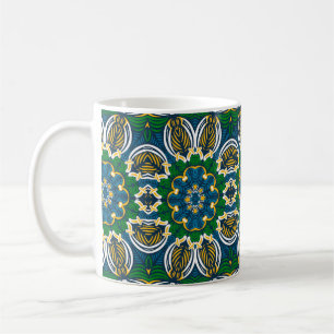 Mug Ornement floral traditionnel, motif sans couture a