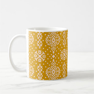 Mug Ornement folklorique Ikat - texture ethnique.