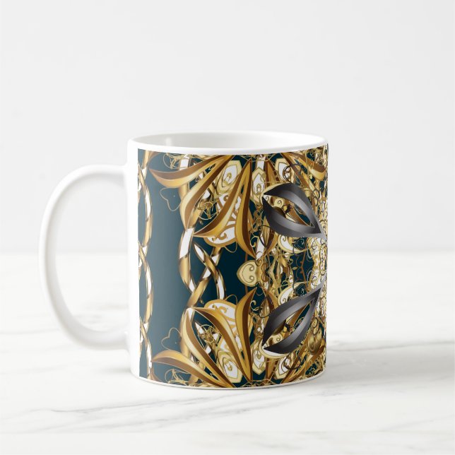 Mug Ornement traditionnel. Classic vintage backg (Gauche)