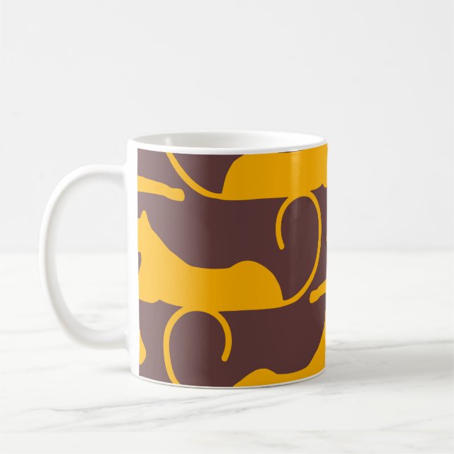 Mug Ornement traditionnel. Patter doré classique (Gauche)