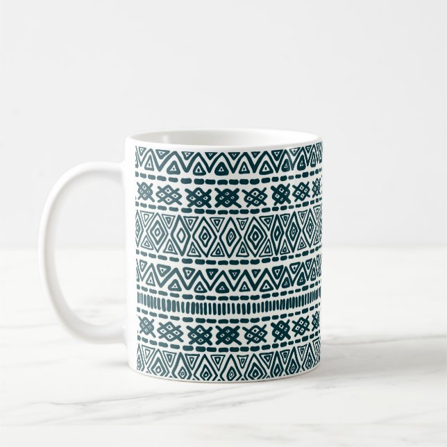 Mug Ornement traditionnel sans soudure en folk, style  (Gauche)