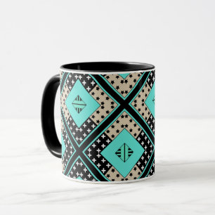 Mug Ornemental rétro marocain arabe vintage sans coutu