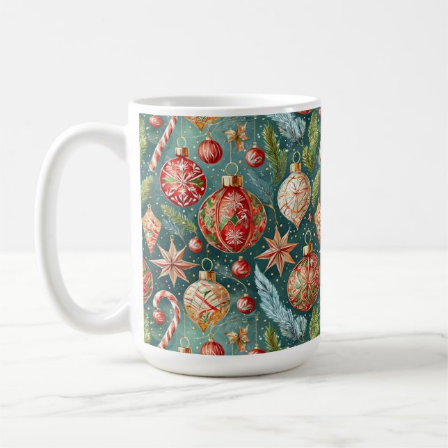 Mug Ornements de fêtes  (Gauche)
