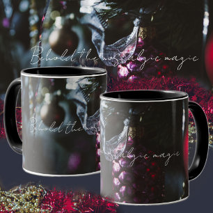 Mug Ornements de Noël en glamour foncé