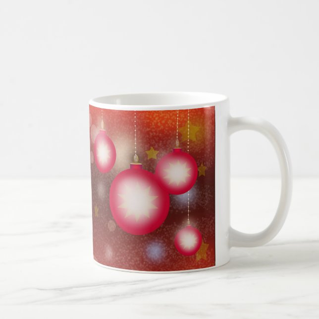 Mug Ornements de Noël étoilés (Droite)
