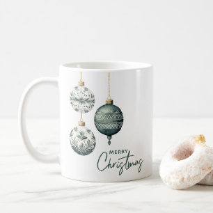 Mug Ornements modernes de style nordique Joyeux Noël