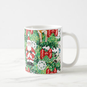 Mug Ornements orientés de Pôle Nord mini sur l'arbre