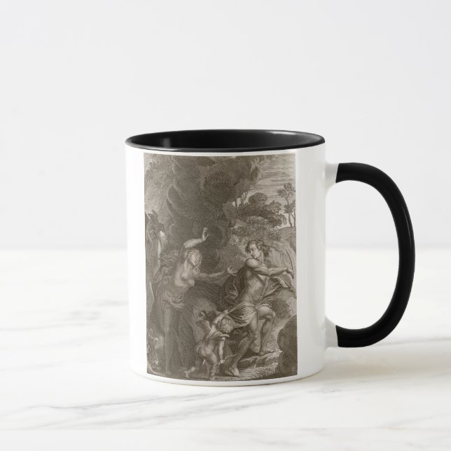 Mug Orphée, Eurydice principal hors d'enfer, regarde (Droite)