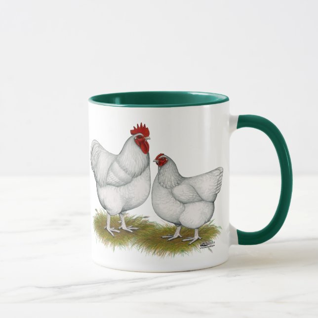 Mug Orpington :  Paires blanches (Droite)
