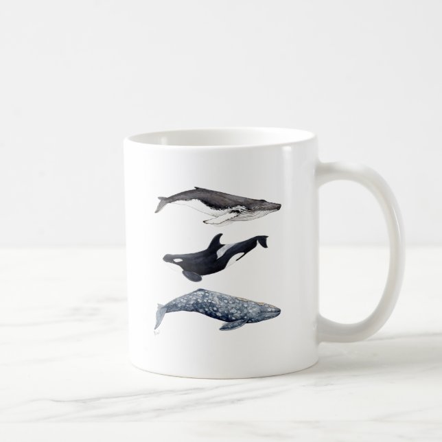 Mug Orque, baleine bossue et baleine gris (Droite)
