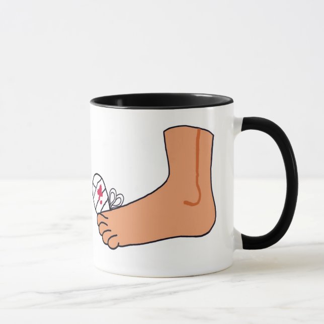 Mug Orteil cassé par Foot-2 (Droite)