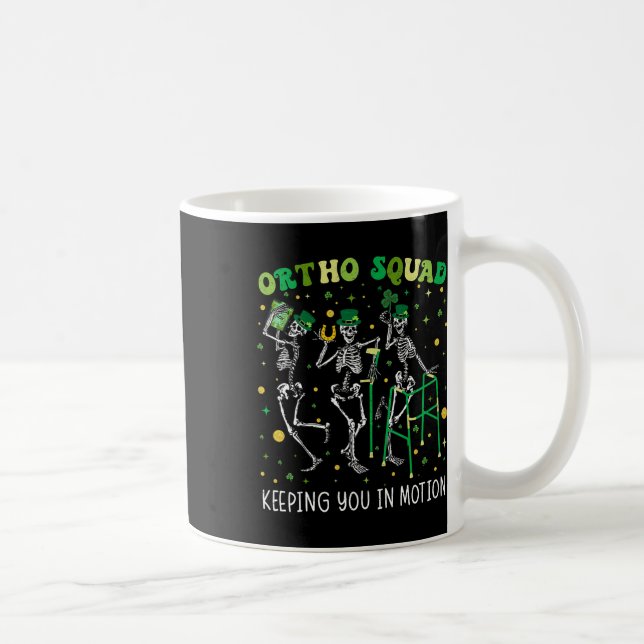 Mug Ortho Squad Dancing Skeletons St patrick Orthopé (Droite)