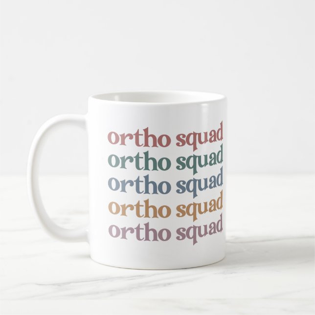 Mug Ortho Squad Orthodontiste Orthopédie Infirmière Ca (Gauche)