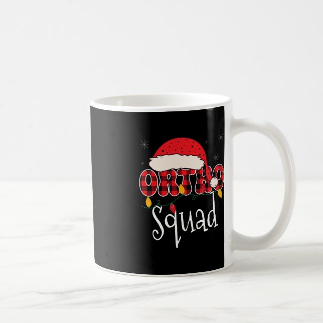 Mug Ortho Squad Plaid Fun Christmas Orthopedics Crew X (Droite)