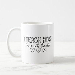 Mug Orthophonie J'enseigne à Parler en Retour Langage