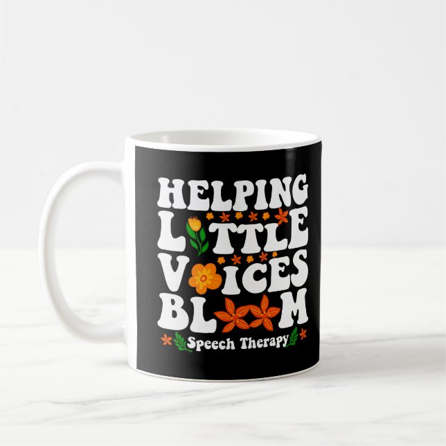 Mug Orthophonie pour faire éclore les petites voix SLP (Gauche)