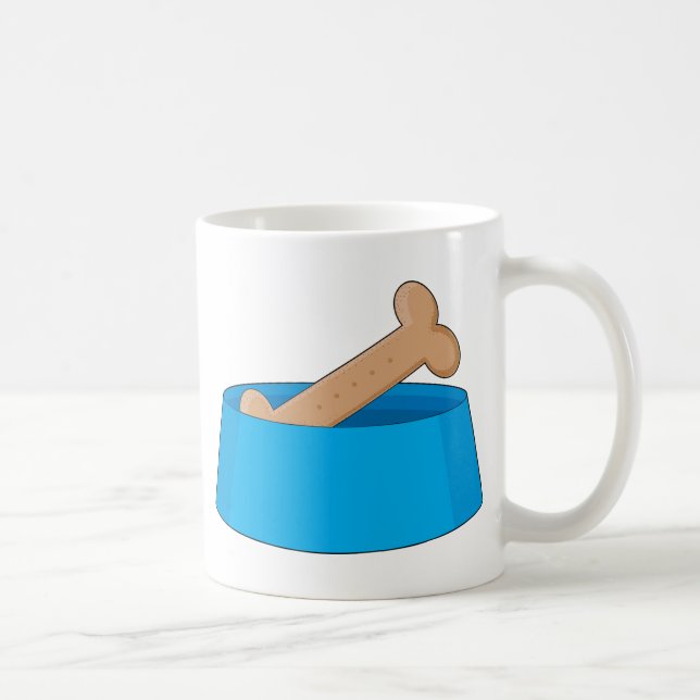 Mug Os de chien dans la cuvette (Droite)