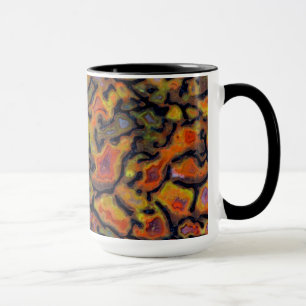 Mug Os de dinosaure pétrifié orange