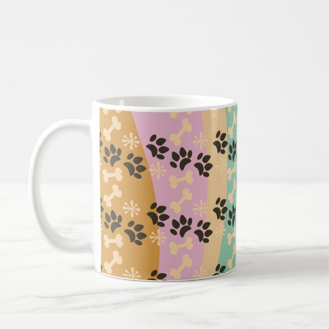 Mug Os de patte de Noël en flocon de neige (Gauche)