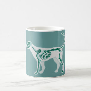 MUG OS DE VÉTÉRINAIRE DE RAYON X D'ANATOMIE DE CHIEN