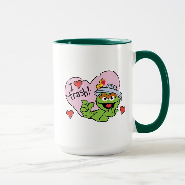 Mug Oscar "J'adore les ordures" pour la Saint-Valentin (Droite)