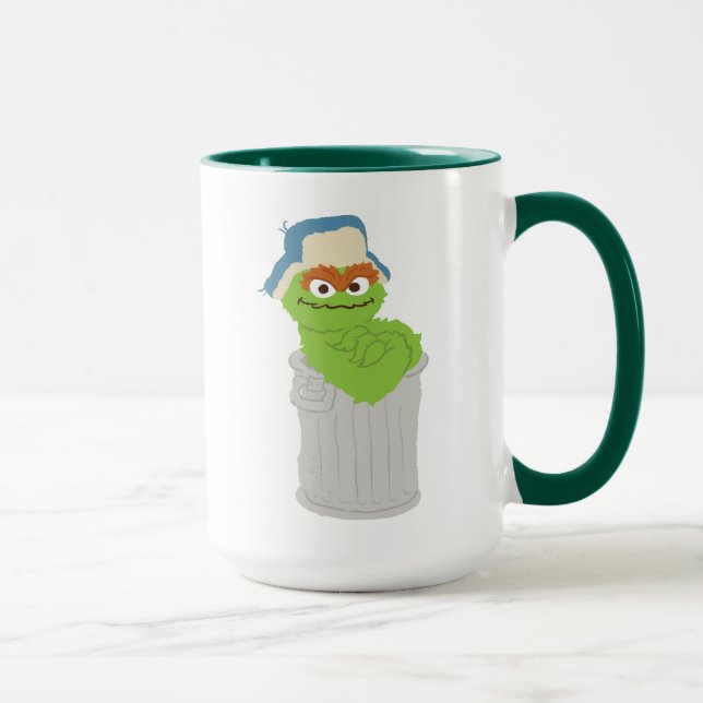 Mug Oscar the Grouch Trash Can Lean (Droite)